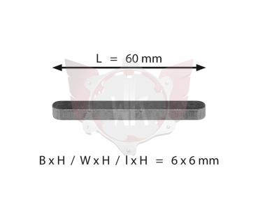 ACHSKEIL 6x6x60mm