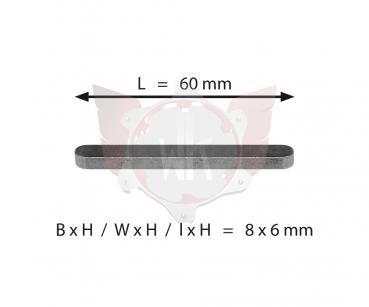 ACHSKEIL 8x6x60mm