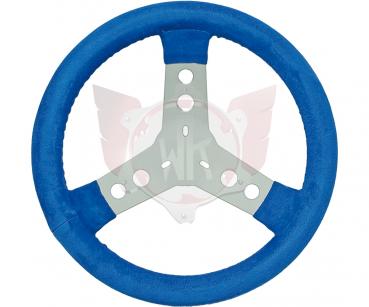LENKRAD WILDLEDER 300mm BLAU