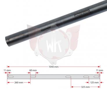 ACHSE 1040x40x3mm WEICH 125ccm, SCHWARZ