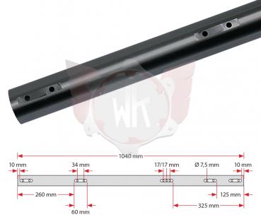 ACHSE 1040x50x2mm WEICH 125ccm, SCHWARZ