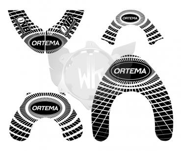 ORTEMA STICKER KIT SCHWARZ GROESSE M