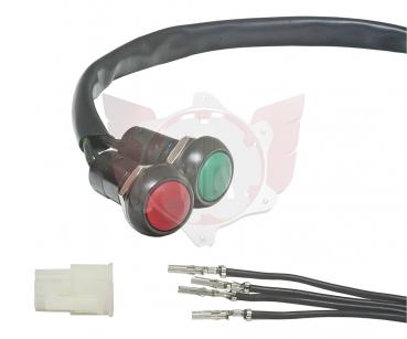 Starterknopf (gr?n) & An-Aus-Schalter (rot)