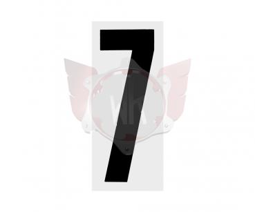 STARTNUMMER SCHWARZuegeRADE NR. 7