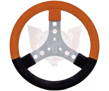 LENKRAD LEDER ORANGE - SCHWARZ