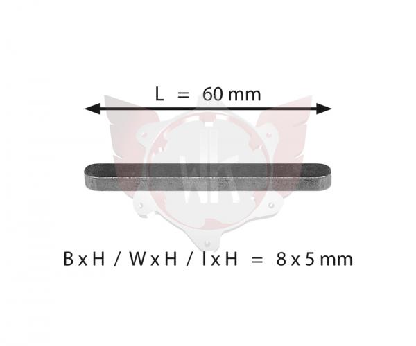 ACHSKEIL 8x5x60mm
