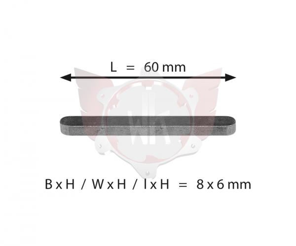 ACHSKEIL 8x6x60mm
