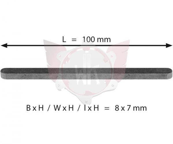 ACHSKEIL 8x7x100mm