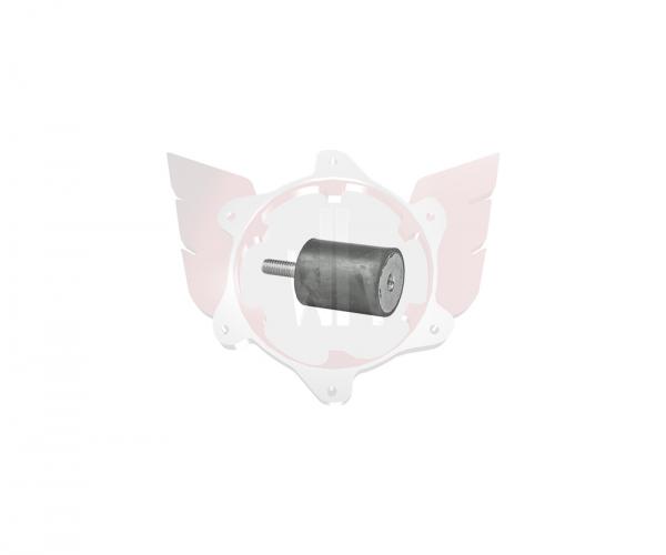 GUMMIPUFfuer 55 SHORE M6 D=25, H=30