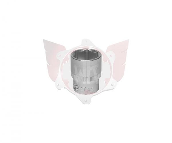 6-KANT STECKNUSS 17mm, 3/8 Zoll, DIN 3124