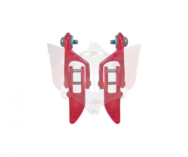 LB Hinge Pack Aluminium red/pair