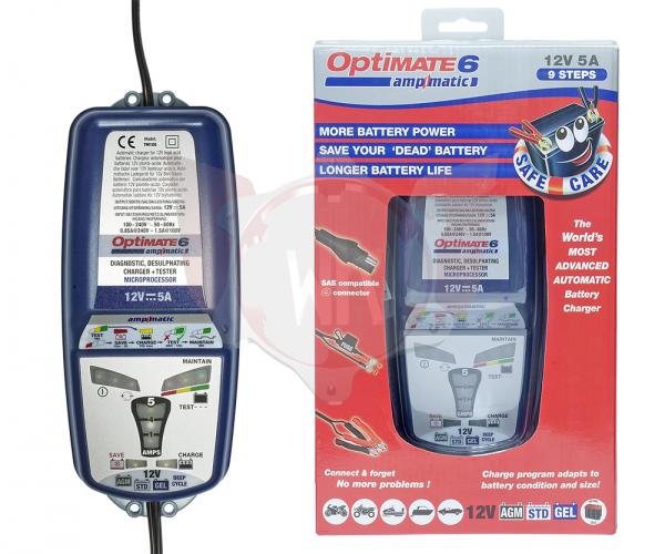 OptiMATE 6 Ampmatic, 9-step 12V 5A