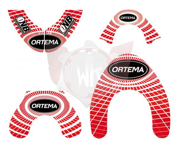 ORTEMA STICKER KIT ROT GROESSE L