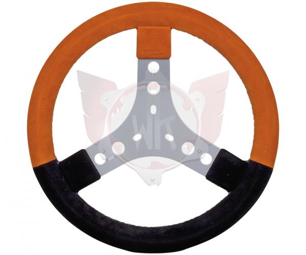 LENKRAD LEDER ORANGE - SCHWARZ