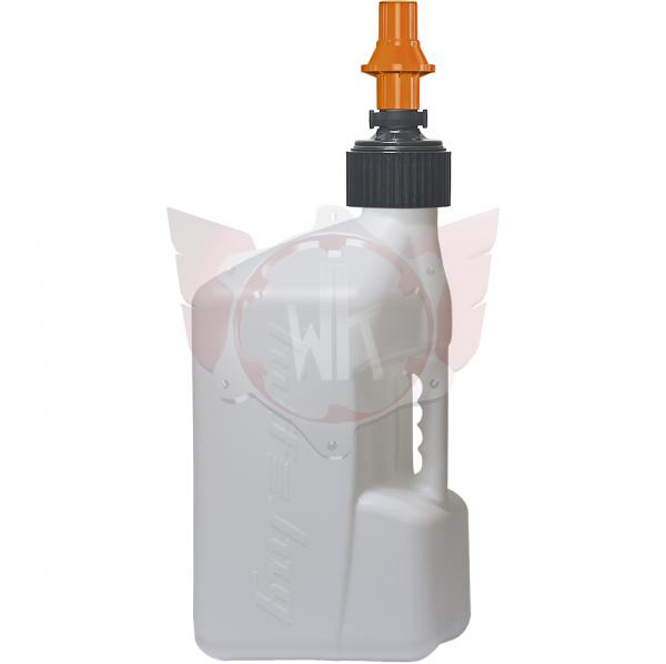 WEISSER KANISTER 20L MIT ORANGEM