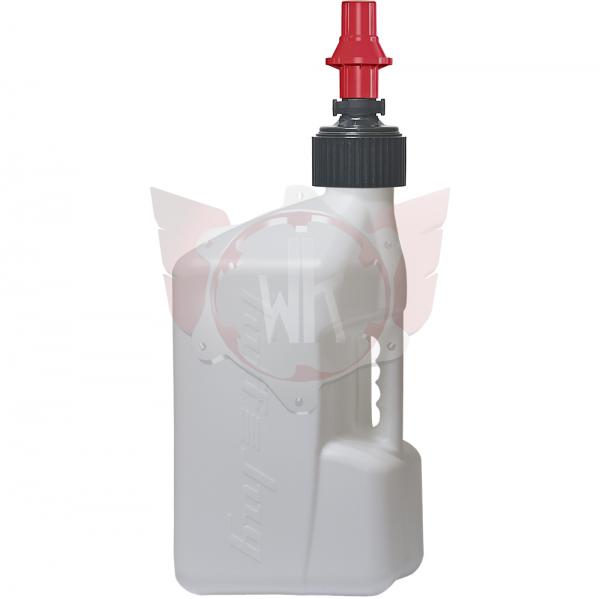 WEISSER KANISTER 20L MIT ROTEM