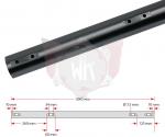 ACHSE 1040x50x2mm MITTEL 100ccm, SCHWARZ