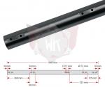 ACHSE 1040x50x2mm HART 125ccm, SCHWARZ