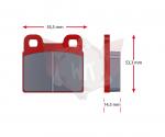 SATZ Bremsbelaege SINTER 098-0, ROT