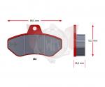 SATZ Bremsbelaege SINTER 417-2, ROT