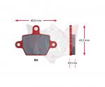 SATZ Bremsbelaege SINTER 419-0, ROT