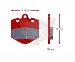 SATZ Bremsbelaege SINTER 424-0, ROT