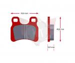 SATZ Bremsbelaege SINTER 431-0, ROT