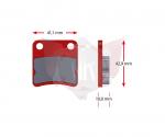 SATZ Bremsbelaege SINTER 434-1, ROT