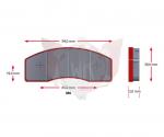 SATZ Bremsbelaege SINTER 441-2, ROT