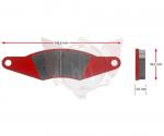 SATZ Bremsbelaege SINTER 451-0, ROT