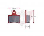 SATZ Bremsbelaege SINTER 456-1, ROT
