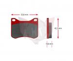 SATZ Bremsbelaege SINTER 474-0, ROT