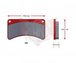SATZ Bremsbelaege SINTER 479-0, ROT