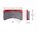 SATZ Bremsbelaege SINTER 479-1, ROT
