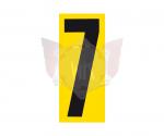 STARTNUMMER SCHWARZuegeRADE NR. 7