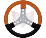 LENKRAD LEDER ORANGE - SCHWARZ