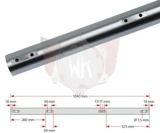 ACHSE KZ 1040x50x2mm EXTRA HART