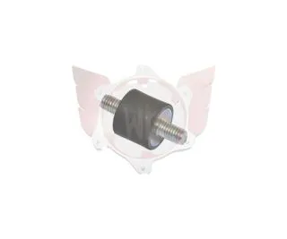 Silentblock M6 18x15mm (V2), Gewinde 10/10mm