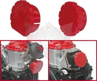 DECKELSET FÜR ROTAXMOTOR FARBE ROT