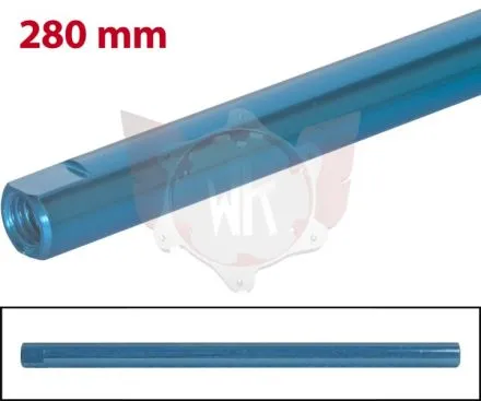 SPURSTANGE RUND 280mm TÜRKIS ELOXIERT