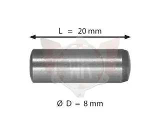 PIN FÜR BREMSPUMPE 8X20mm GLATT