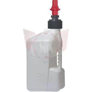 WEISSER KANISTER 20L MIT ROTEM